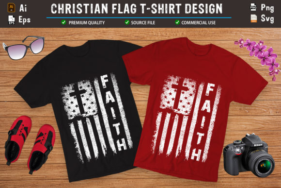 Faith USA Grunge Flag Graphics Print Templates Review