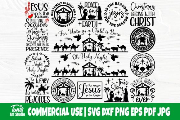 Nativity Scene SVG Bundle: A Designer's Review