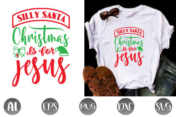 Silly Santa Christ: Christmas Graphics & Print Templates