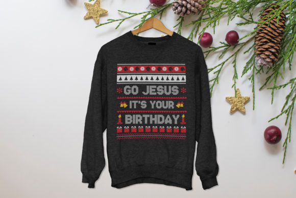 Ugly Christmas Sweater Design Graphics & Print Templates